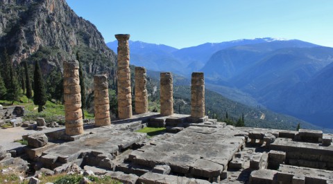 Wandelen over het ‘Antieke pad’ bij het Orakel van Delphi