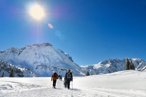 Sneeuwschoen Groepswandelvakantie in het Lechtal