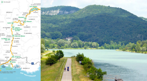 Via Rhôna: de Franse rivier-fietsroute van Genève tot aan de Mediterranee