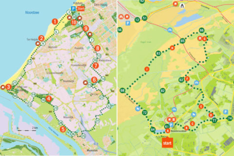 De mooiste fiets- en wandelroutes van Zuid-Holland op de kaart