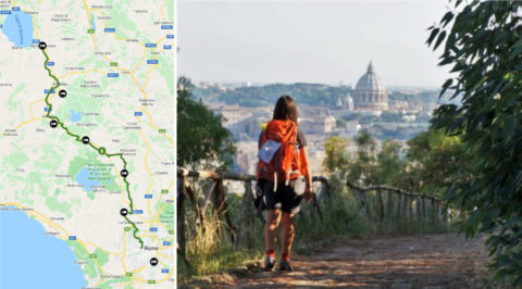 Wandelen over de Via Francigena, de laatste 100km naar Rome